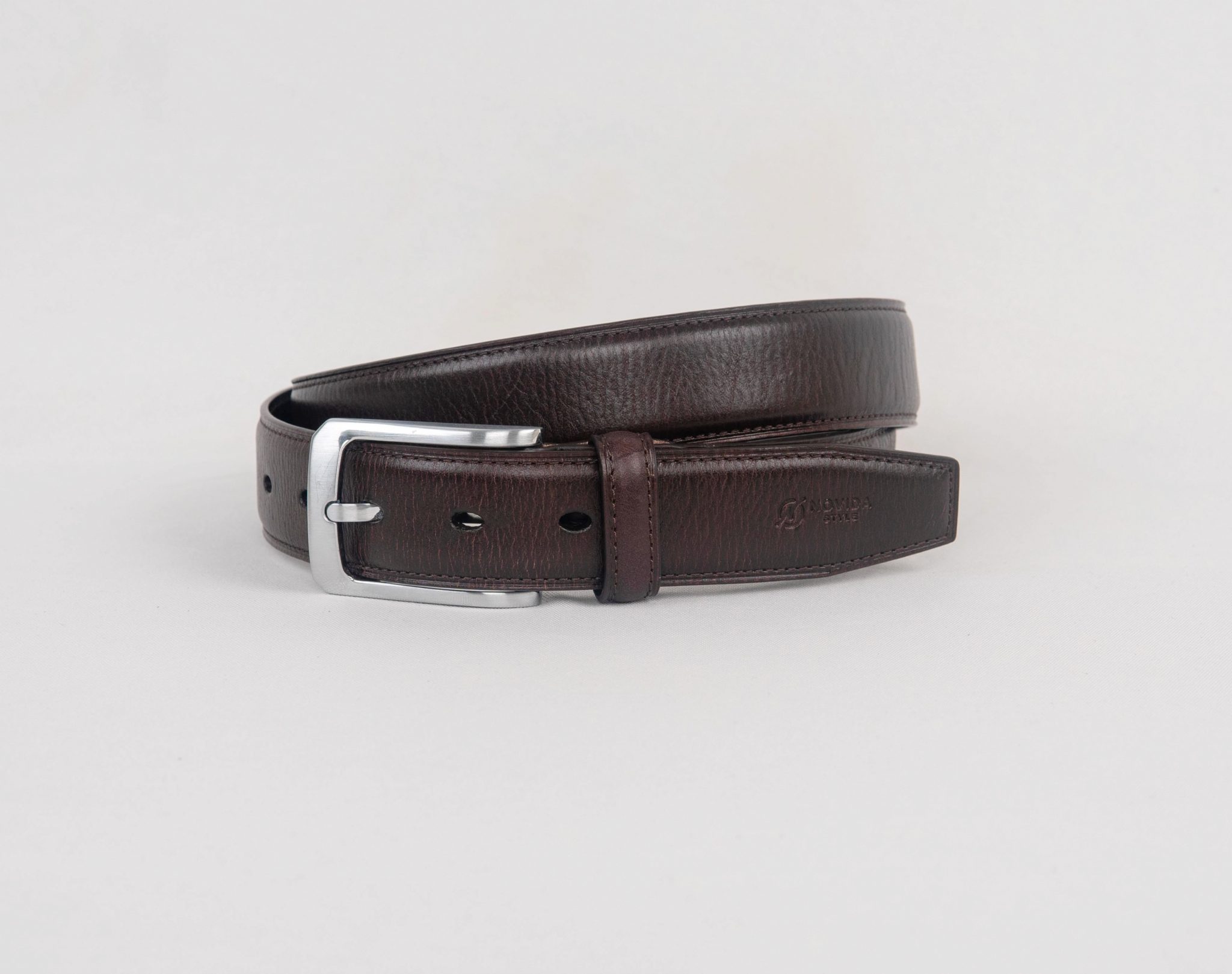 Thắt Lưng Nam Khoá Xỏ Kim Da Bò Ý Nhập Khẩu TL0025 - Ảnh 7