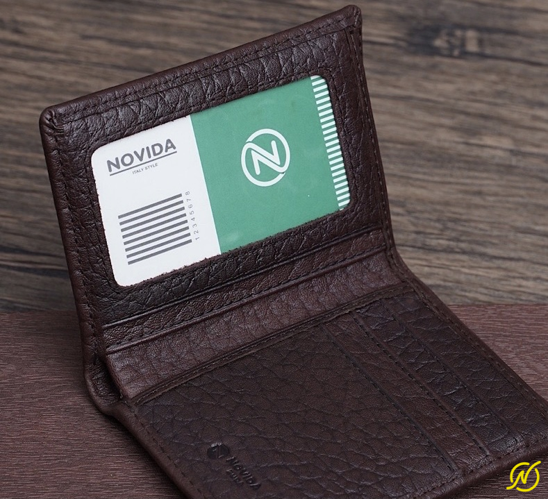 Ví Nam Mini Da Trâu Ý Cao Cấp Novida V015 - Ảnh 4