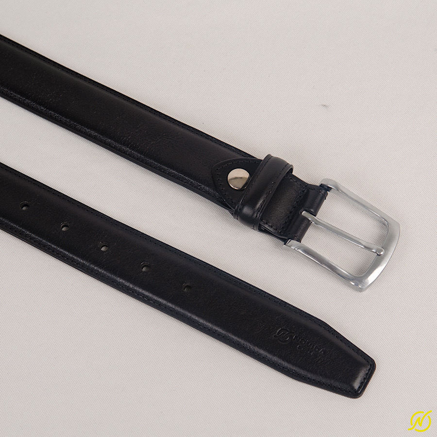 Thắt Lưng Nam Xỏ Kim Da Bò Nhập Khẩu Cao Cấp – Đen TL0026 - Ảnh 4