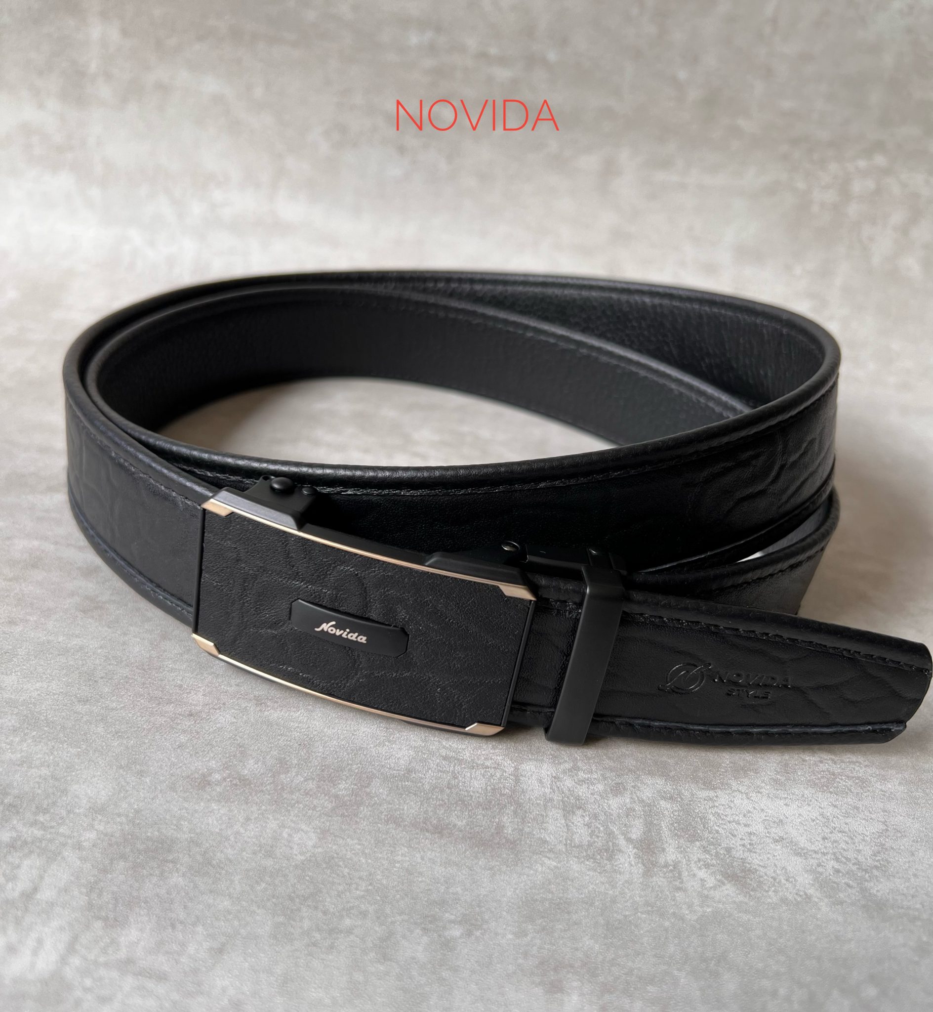 Thắt Lưng Khoá Trượt Da Bò Novida TL0039 - Ảnh 9
