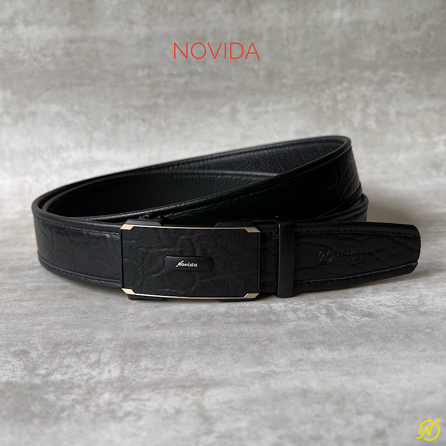 Thắt Lưng Khoá Trượt Da Bò Novida TL0039 - Ảnh 2