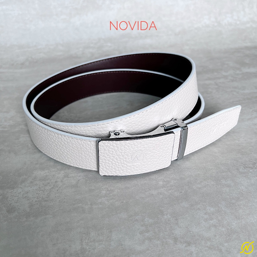 Thắt Lưng Da Bò Trắng Novida-TL0051 - Ảnh 8