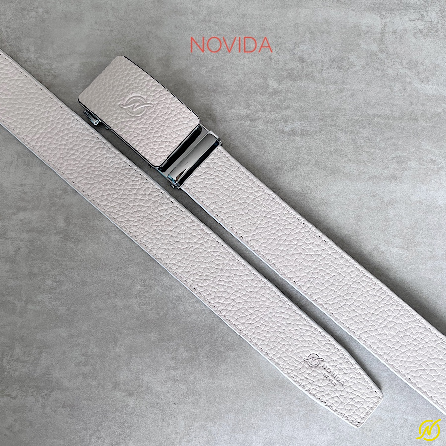 Thắt Lưng Da Bò Trắng Novida-TL0051 - Ảnh 4