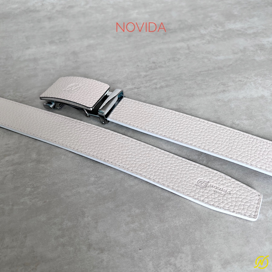 Thắt Lưng Da Bò Trắng Novida-TL0051 - Ảnh 6