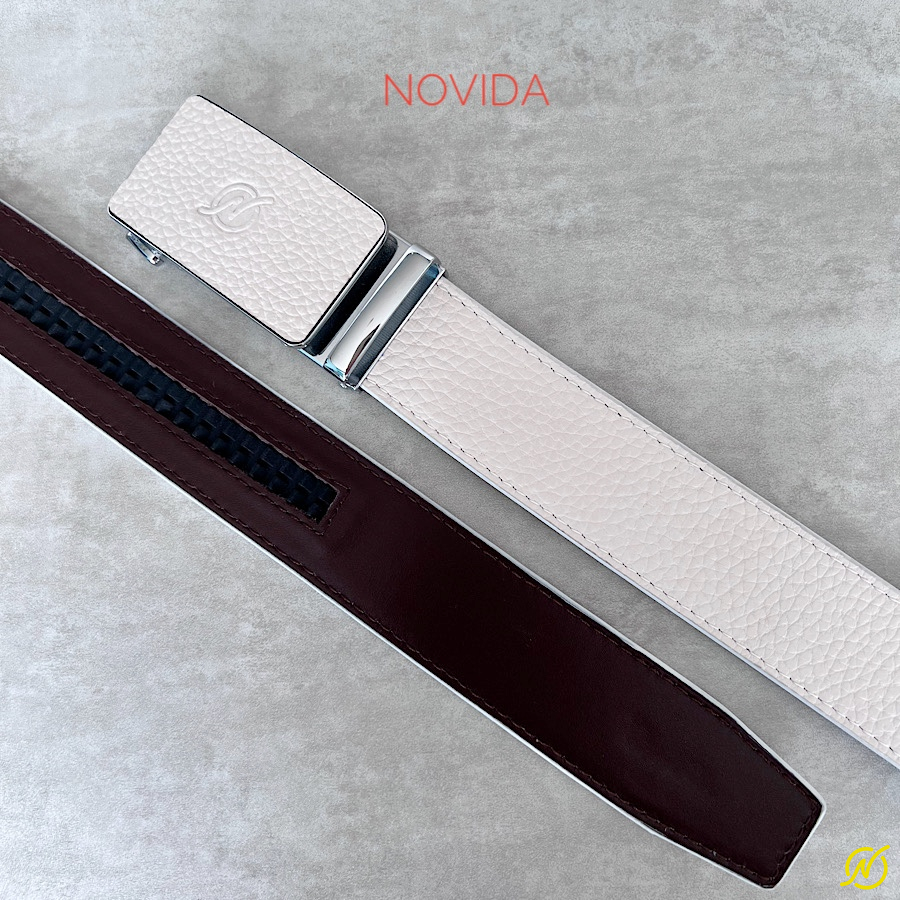 Thắt Lưng Da Bò Trắng Novida-TL0051 - Ảnh 5