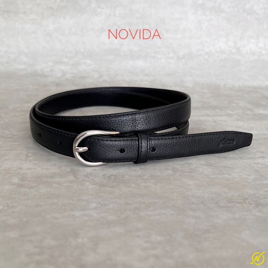 Thắt Lưng Nữ Da Bò Đen-TNL07