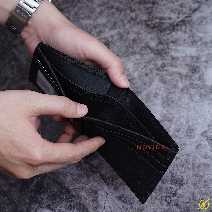 Ví Nam Mini Da Bò Ý Cao Cấp - Ảnh 4