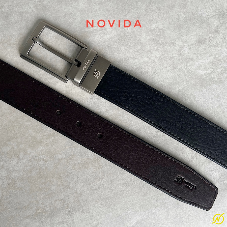 Thắt Lưng Da Bò Nhập Khẩu Khoá Xoay 2 Mặt -TL0070 - Ảnh 7