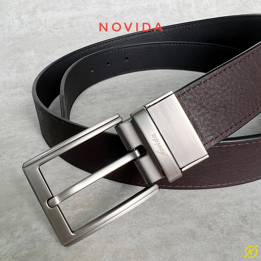 Thắt Lưng Da Bò Nhập Khẩu Khoá Xoay 2 Mặt -TL0070 - Ảnh 11