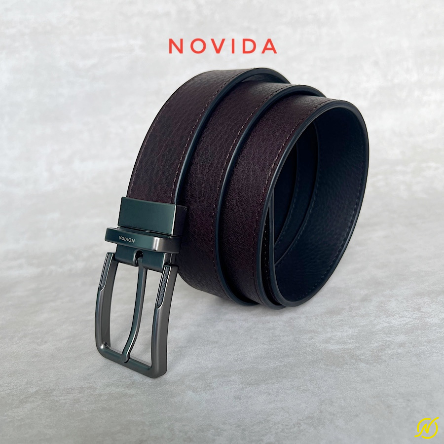 Thắt Lưng Da Bò Nhập Khẩu Khoá Xoay 2 Mặt -TL0071 - Ảnh 7