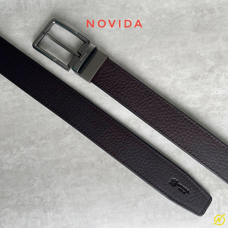 Thắt Lưng Da Bò Nhập Khẩu Khoá Xoay 2 Mặt -TL0071 - Ảnh 8