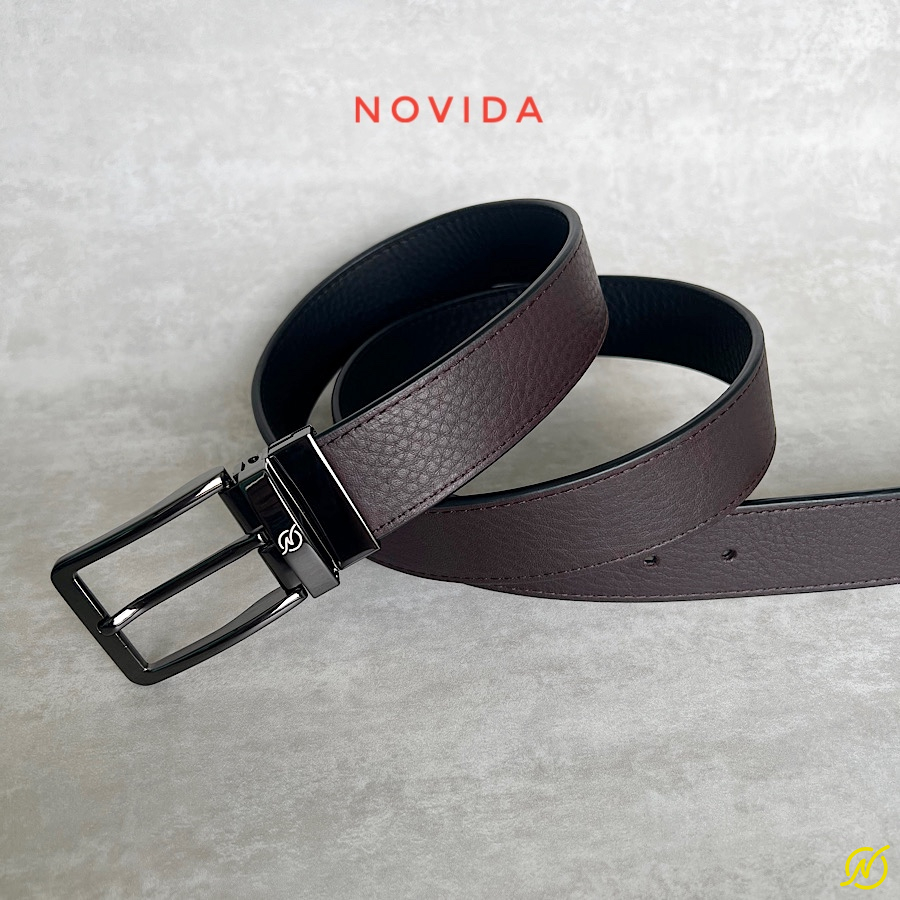Thắt Lưng Da Bò Nhập Khẩu Khoá Xoay 2 Mặt -TL0074 - Ảnh 5