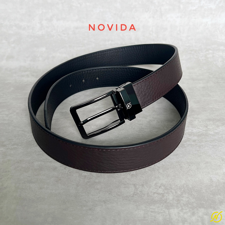 Thắt Lưng Da Bò Nhập Khẩu Khoá Xoay 2 Mặt -TL0074 - Ảnh 6