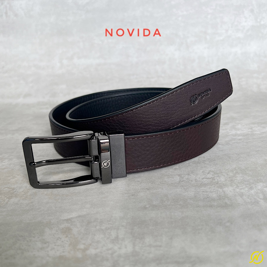 Thắt Lưng Da Bò Nhập Khẩu Khoá Xoay 2 Mặt -TL0074 - Ảnh 11
