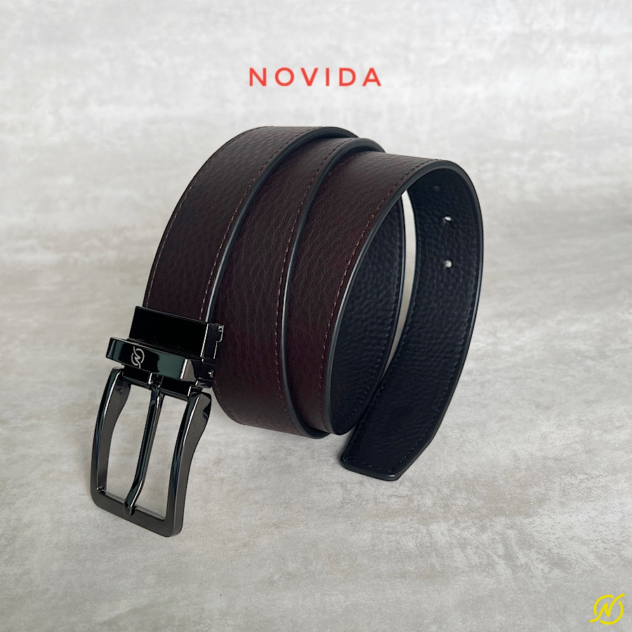 Thắt Lưng Da Bò Nhập Khẩu Khoá Xoay 2 Mặt -TL0075 - Ảnh 13