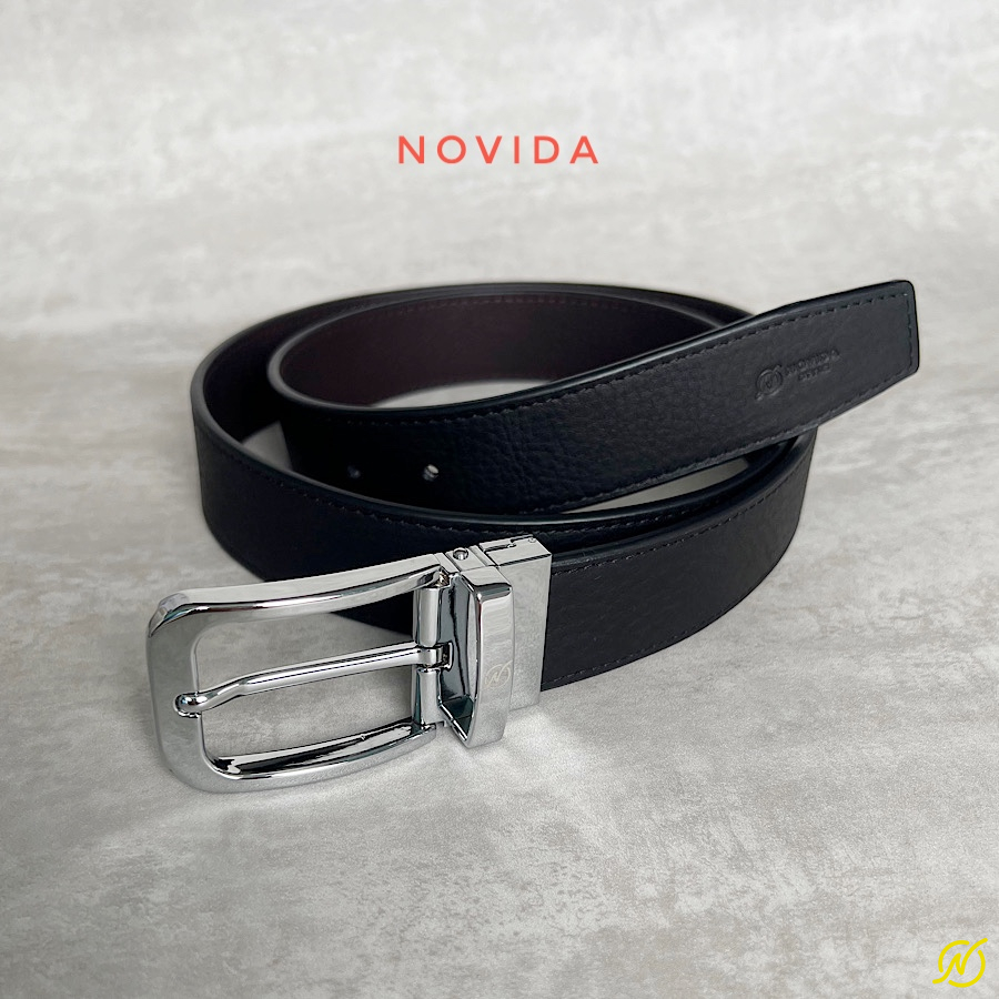 Thắt Lưng Da Bò Nhập Khẩu Khoá Xoay 2 Mặt -TL0075 - Ảnh 6