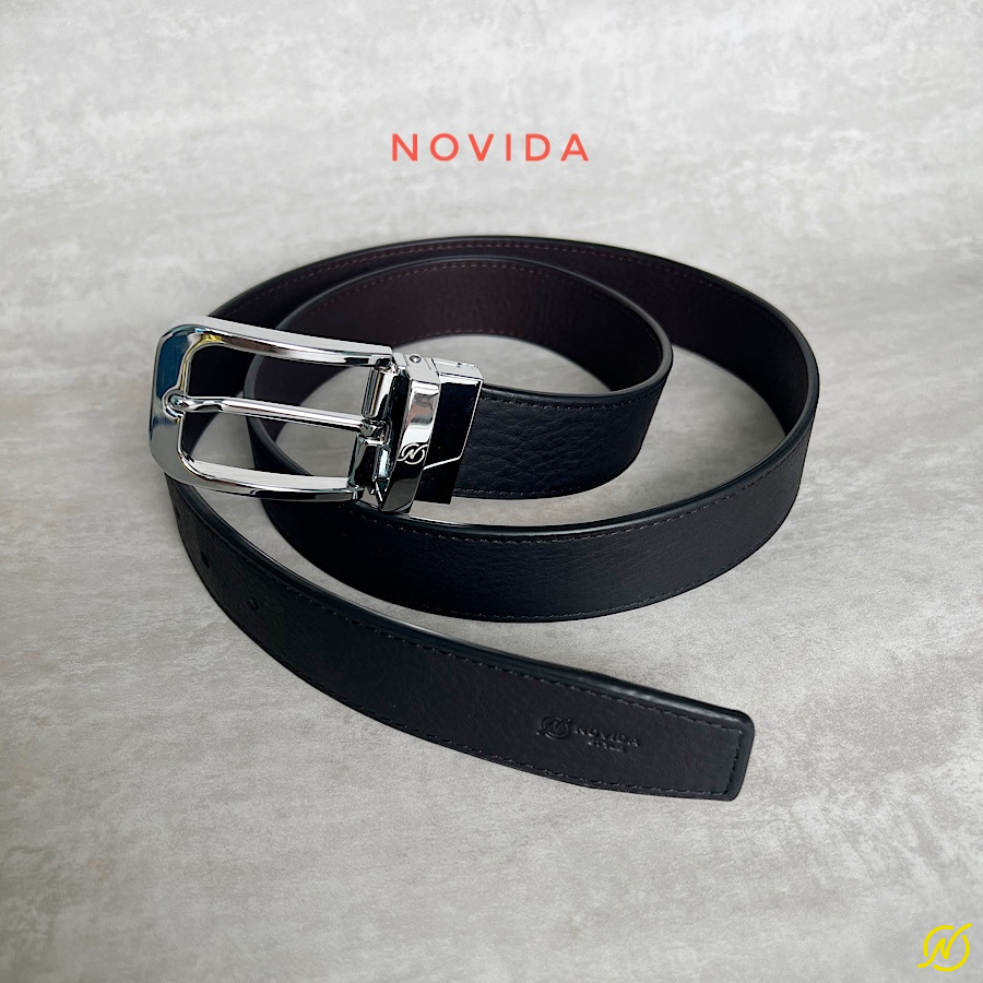 Thắt Lưng Da Bò Nhập Khẩu Khoá Xoay 2 Mặt -TL0075 - Ảnh 7