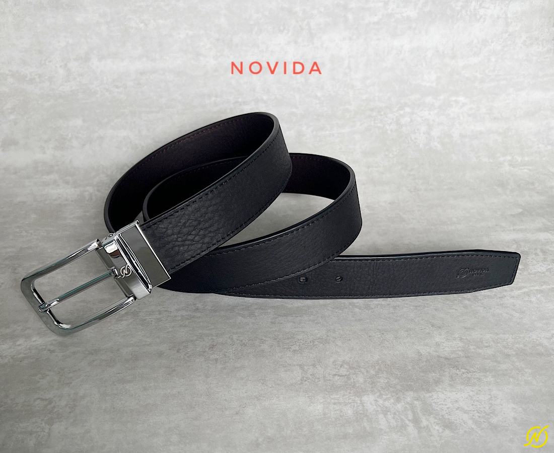 Thắt Lưng Da Bò Nhập Khẩu Khoá Xoay 2 Mặt -TL0075 - Ảnh 4