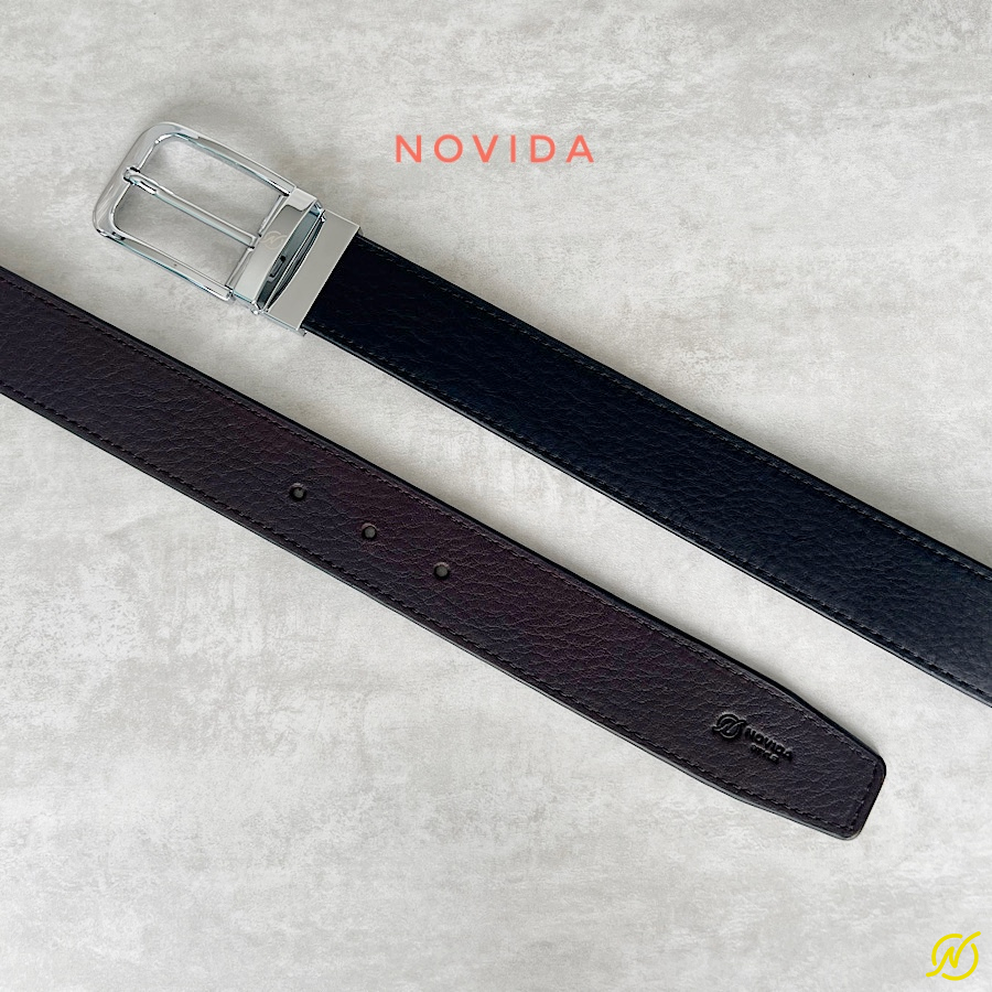 Thắt Lưng Da Bò Nhập Khẩu Khoá Xoay 2 Mặt -TL0075 - Ảnh 8
