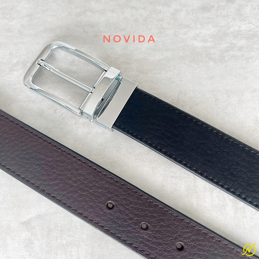Thắt Lưng Da Bò Nhập Khẩu Khoá Xoay 2 Mặt -TL0075 - Ảnh 9